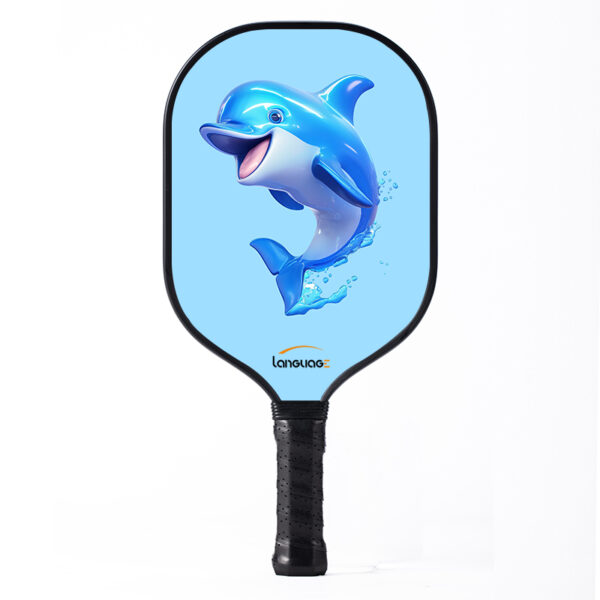 Pickleball racket-dolphin pattern